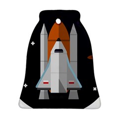 Rocket Space Universe Spaceship Ornament (bell) by Salman4z