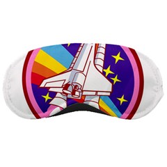 Badge Patch Pink Rainbow Rocket Sleeping Mask by Salman4z