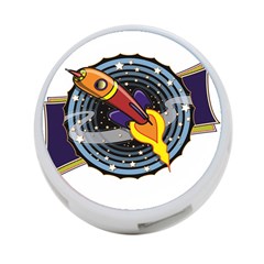 Rocket Space Clipart Illustrator 4-port Usb Hub (one Side) by Salman4z