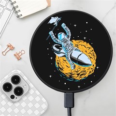 Astronaut Planet Space Science Wireless Fast Charger(black) by Salman4z