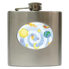 Science Fiction Outer Space Hip Flask (6 Oz) by Salman4z