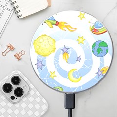 Science Fiction Outer Space Wireless Fast Charger(white) by Salman4z