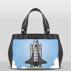 Rocket Shuttle Spaceship Science Oversize Office Handbag by Salman4z