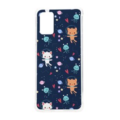 Cute Astronaut Cat With Star Galaxy Elements Seamless Pattern Samsung Galaxy S20plus 6 7 Inch Tpu Uv Case by Salman4z