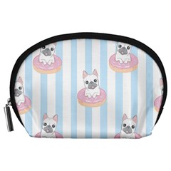 French Bulldog Dog Seamless Pattern Accessory Pouch (large) by Salman4z