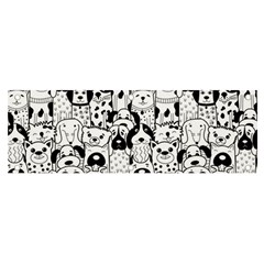 Seamless-pattern-with-black-white-doodle-dogs Banner And Sign 6  X 2  by Salman4z