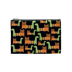 Seamless-pattern-with-cats Cosmetic Bag (medium) by Salman4z