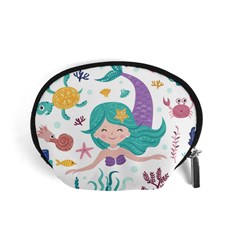 Set-cute-mermaid-seaweeds-marine-inhabitants Accessory Pouch (small) by Salman4z