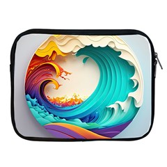 Tsunami Tidal Wave Waves Minimalist Ocean Sea Apple Ipad 2/3/4 Zipper Cases by Ravend