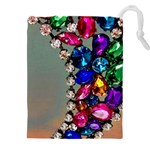 Colorful Diamonds Drawstring Pouch (5XL) Front