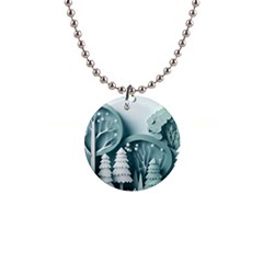 Background Christmas Winter Holiday Background 1  Button Necklace by Ravend