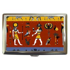 Ancient-egyptian-religion-seamless-pattern Cigarette Money Case by Salman4z