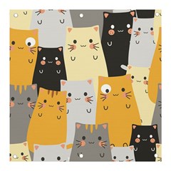 Seamless-pattern-cute-cat-cartoons Banner And Sign 3  X 3  by Salman4z