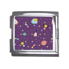 Space-travels-seamless-pattern-vector-cartoon Mega Link Italian Charm (18mm) by Salman4z