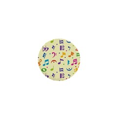 Seamless-pattern-musical-note-doodle-symbol 1  Mini Buttons by Salman4z