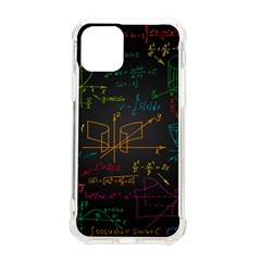 Mathematical-colorful-formulas-drawn-by-hand-black-chalkboard Iphone 11 Pro 5 8 Inch Tpu Uv Print Case by Salman4z