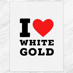 I Love White Gold  Canvas 36  X 48  by ilovewhateva