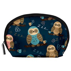 Seamless-pattern-owls-dreaming Accessory Pouch (large) by Salman4z