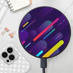 Colorful-abstract-background Wireless Fast Charger(black) by Salman4z