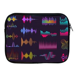 Colorful-sound-wave-set Apple Ipad 2/3/4 Zipper Cases by Salman4z