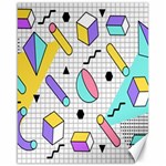 Tridimensional-pastel-shapes-background-memphis-style Canvas 16  x 20  15.75 x19.29  Canvas - 1