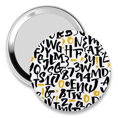 Letters-pattern 3  Handbag Mirrors by Salman4z