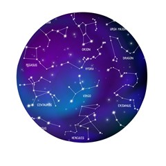 Realistic-night-sky-poster-with-constellations Mini Round Pill Box (pack Of 3) by Salman4z