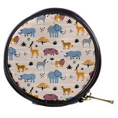 Wild Animals Seamless Pattern Mini Makeup Bag by pakminggu