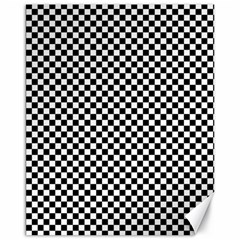 Black And White Checkerboard Background Board Checker Canvas 16  X 20  by pakminggu