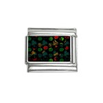 Apples Honey Honeycombs Pattern Italian Charm (9mm) Front