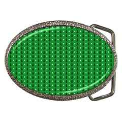 Green Christmas Tree Pattern Background Belt Buckles by pakminggu