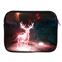 Deer Animal Moon Planet Space Fantasy Apple Ipad 2/3/4 Zipper Cases by pakminggu