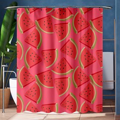 Watermelon Background Watermelon Wallpaper Shower Curtain 60  X 72  (medium)  by pakminggu