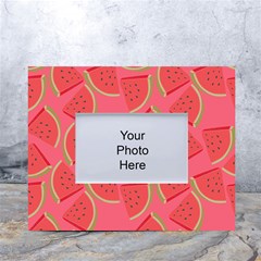 Watermelon Background Watermelon Wallpaper White Tabletop Photo Frame 4 x6  by pakminggu