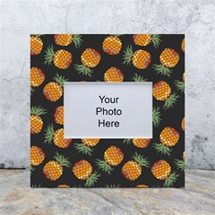 Pineapple Background Pineapple Pattern White Box Photo Frame 4  X 6  by pakminggu