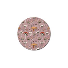 Mushrooms Autumn Fall Pattern Seamless Decorative Golf Ball Marker by pakminggu