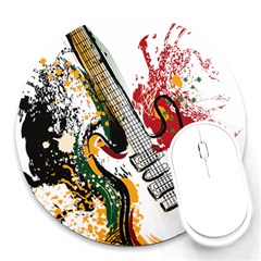 Electric Guitar Round Mousepad by pakminggu