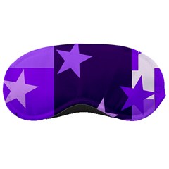 Purple Stars Pattern Shape Sleeping Mask by danenraven