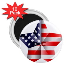 United States Of America Flag Of The United States Independence Day 2 25  Magnets (10 Pack)  by danenraven