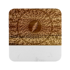 Grateful Dead Marble Wood Coaster (square) by Mog4mog4