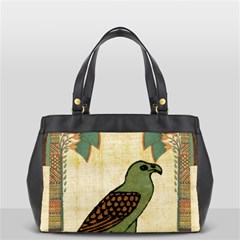 Egyptian Paper Papyrus Bird Oversize Office Handbag (2 Sides) by Mog4mog4