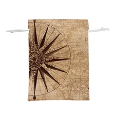 Compass Map Nautical Antique Lightweight Drawstring Pouch (l) by Mog4mog4