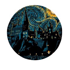 Hogwarts Castle Van Gogh Mini Round Pill Box (pack Of 3) by Mog4mog4