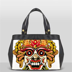 Bali Barong Mask Euclidean Vector Chiefs Face Oversize Office Handbag (2 Sides) by Mog4mog4