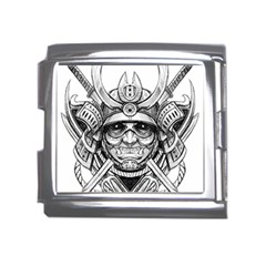 Drawing Samurai Tattoo Sketch Japanese Samurai Mega Link Italian Charm (18mm) by Mog4mog4