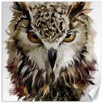 Vector Hand Painted Owl Canvas 16  x 16  15.2 x15.41  Canvas - 1