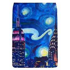 Starry Night In New York Van Gogh Manhattan Chrysler Building And Empire State Building Removable Flap Cover (s) by Mog4mog4