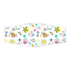 Summer Pattern Colorful Drawing Doodle Stretchable Headband by Bakwanart