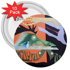 1 (209) 3  Buttons (10 Pack)  by LeRoyJacks