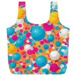 Circles Art Seamless Repeat Bright Colors Colorful Full Print Recycle Bag (XXL) Front